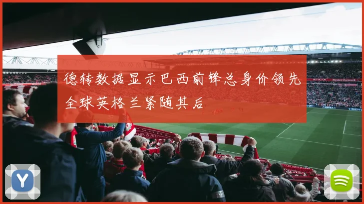 德转数据显示巴西前锋总身价领先全球英格兰紧随其后